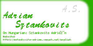 adrian sztankovits business card